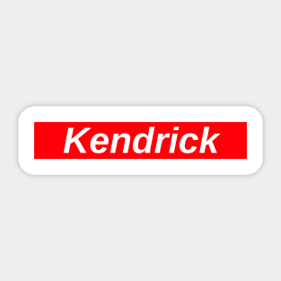 Kendrick Lamar // Red Box Logo Sticker